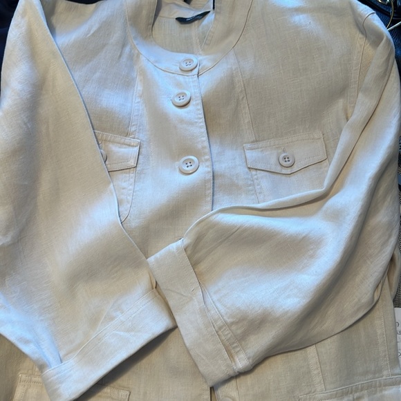 Mossimo Linen Button Up Jacket Size Extra Large - Picture 9 of 10